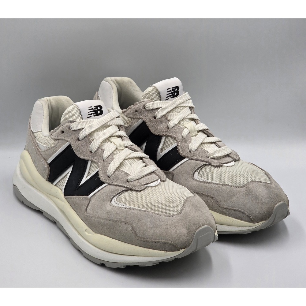 New Balance 57/40 Mens 10.5D Beige and Navy Shoes M5740CBB Mindful Grey Gum Sole